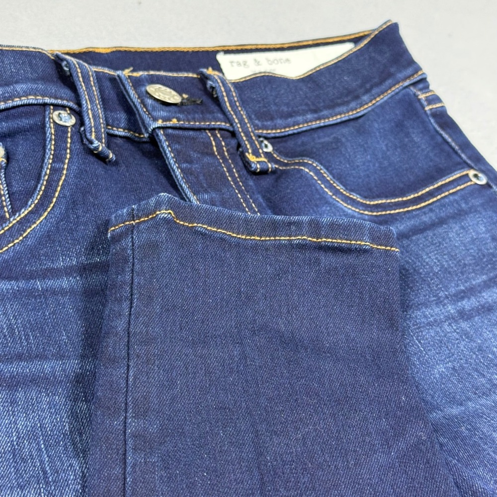 Rag & Bone Skinny Jeans Bedford Dark Wash Indigo Denim Pants Womens 25